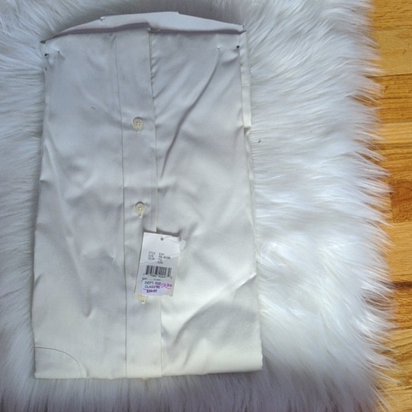 NWT Christopher Hayes Ecru Button Down - Picture 2 of 2